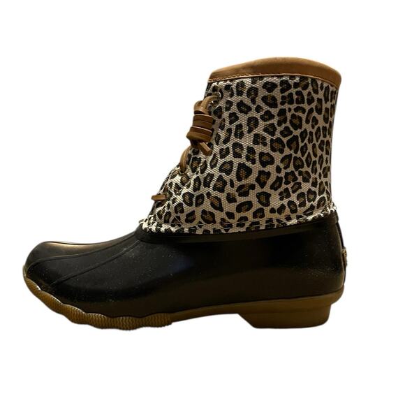 Sperry Womens NEW Size 7.5 Saltwater Animal Multi Print Fleece Lined Duck Boots - Picture 2 of 9